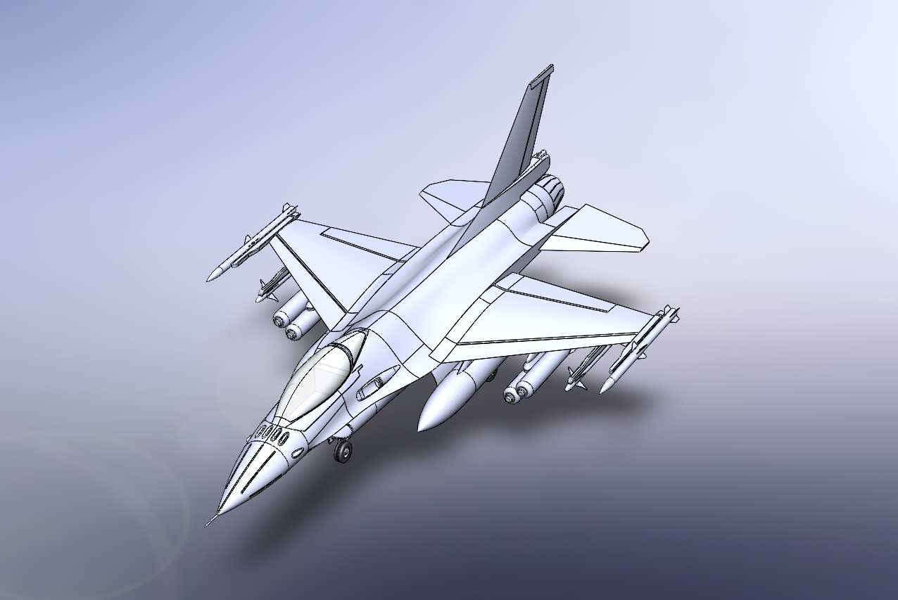 F-16 Trimetric view
