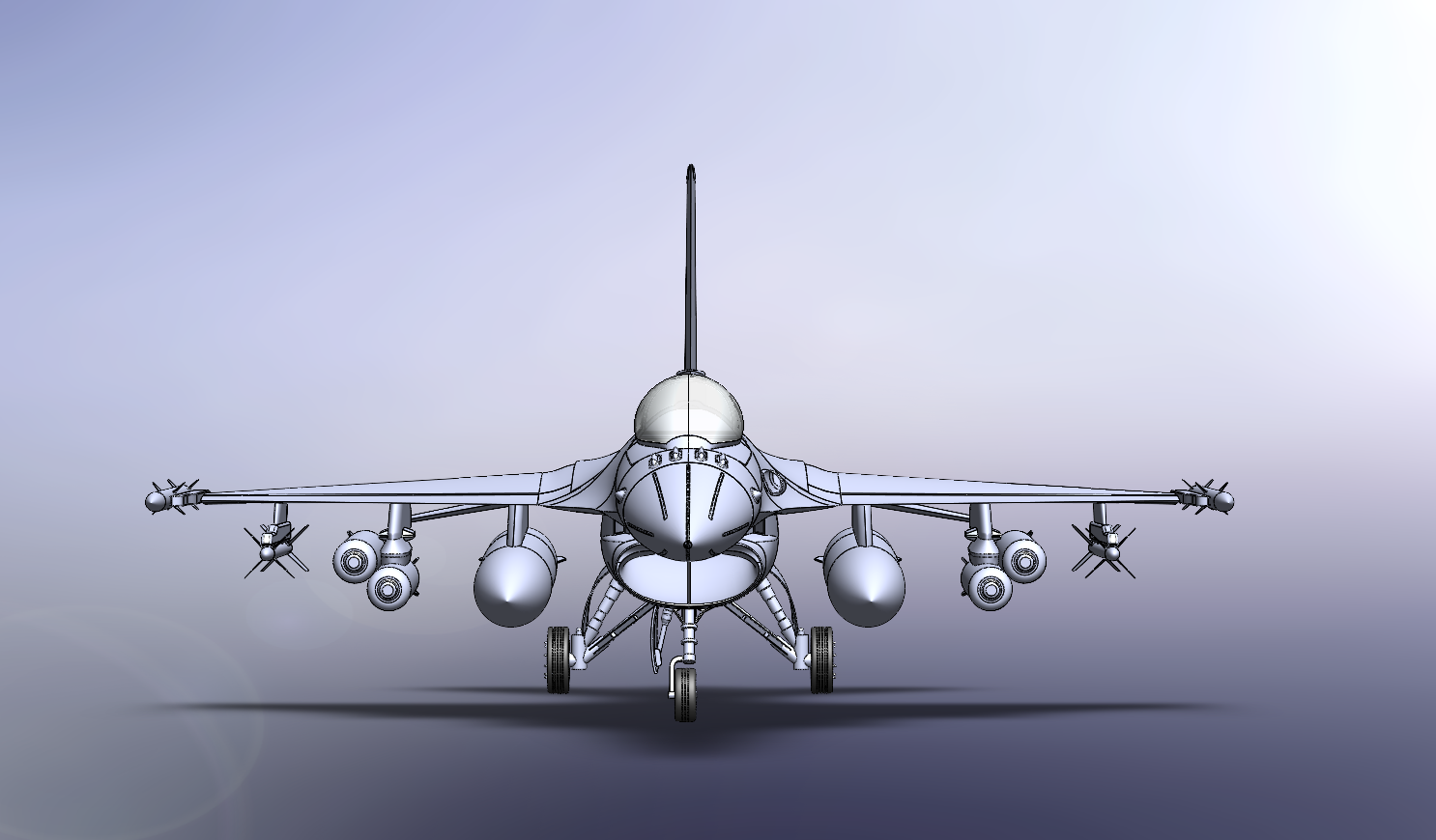 F-16 Front view