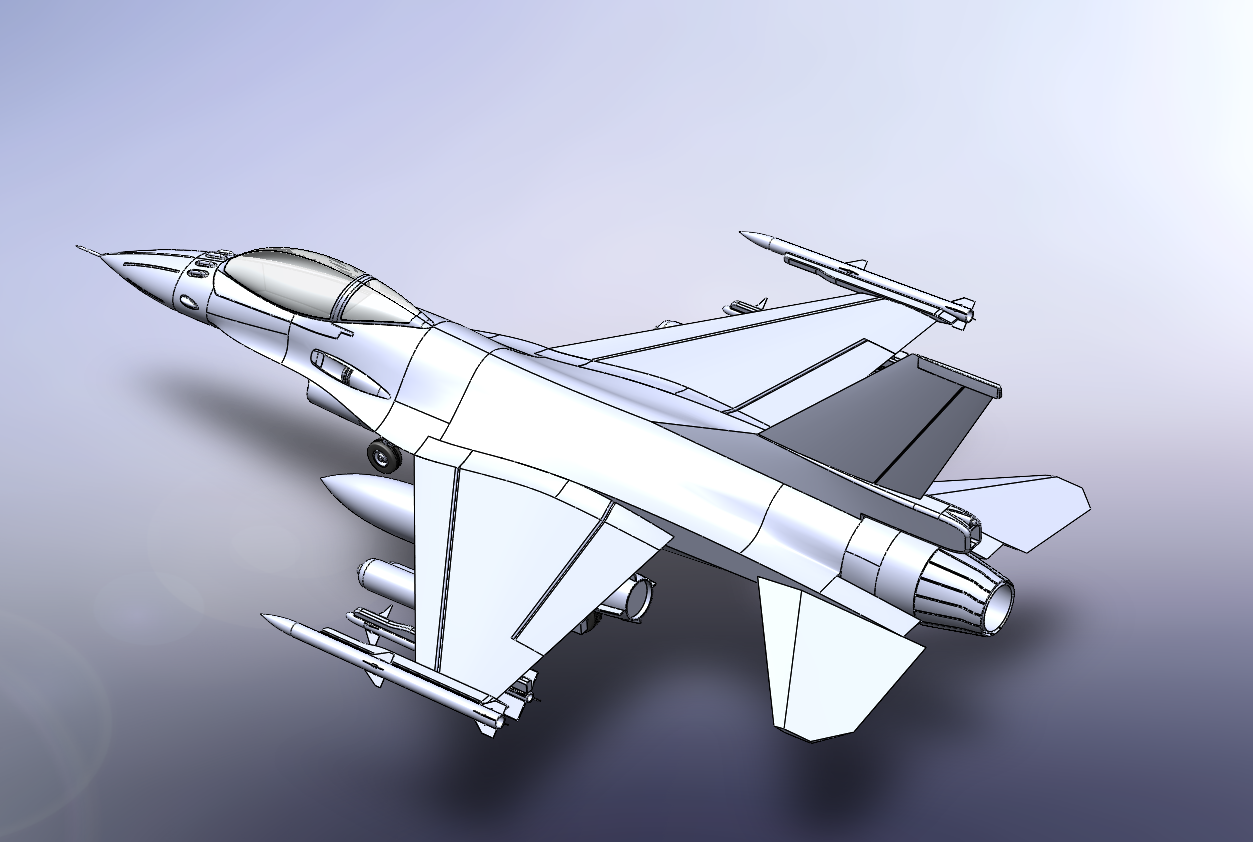F-16 Rear trimetric