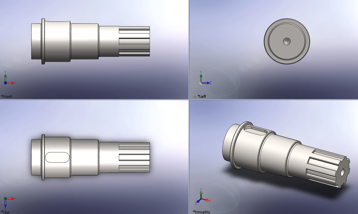 PTO Gear Box cross section