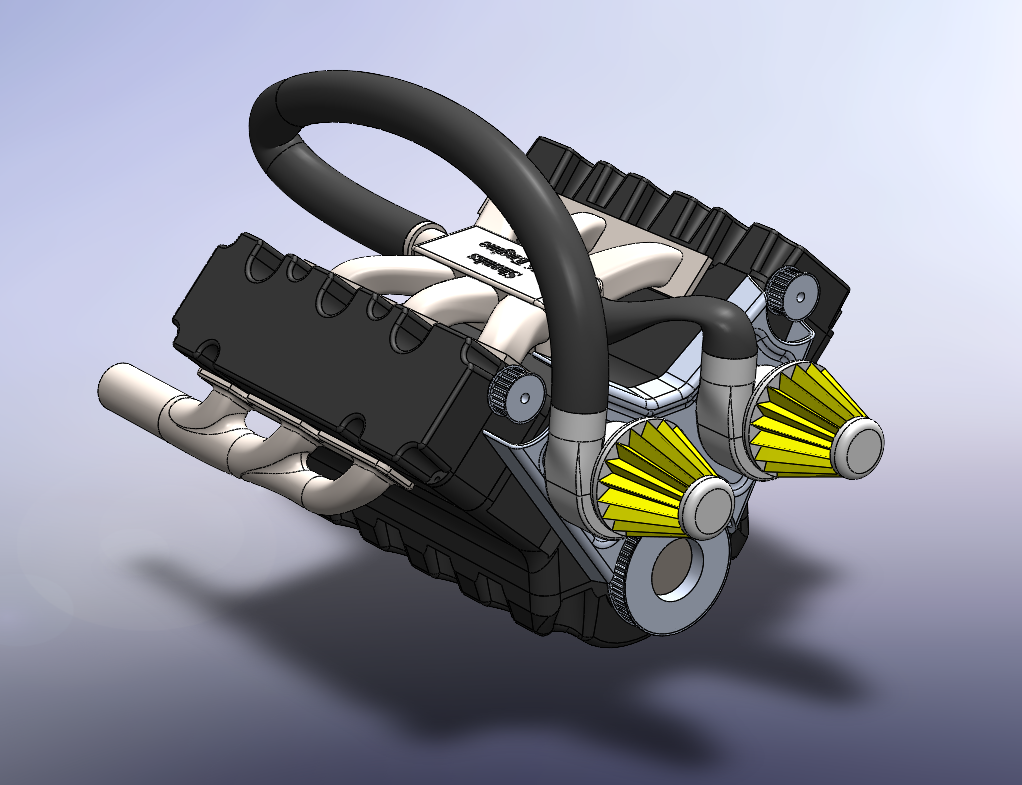 V6 Engine Assembly full view