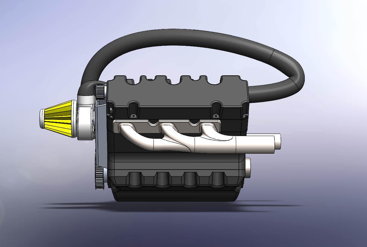 V6 Engine Assembly detail