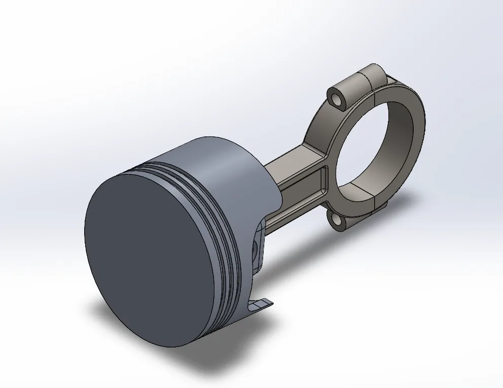 V6 piston assembly